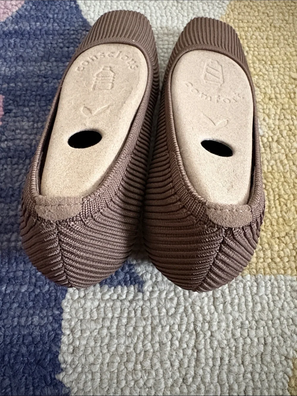 Vivaia Margot squared toe espresso wedge 38.5 NEW